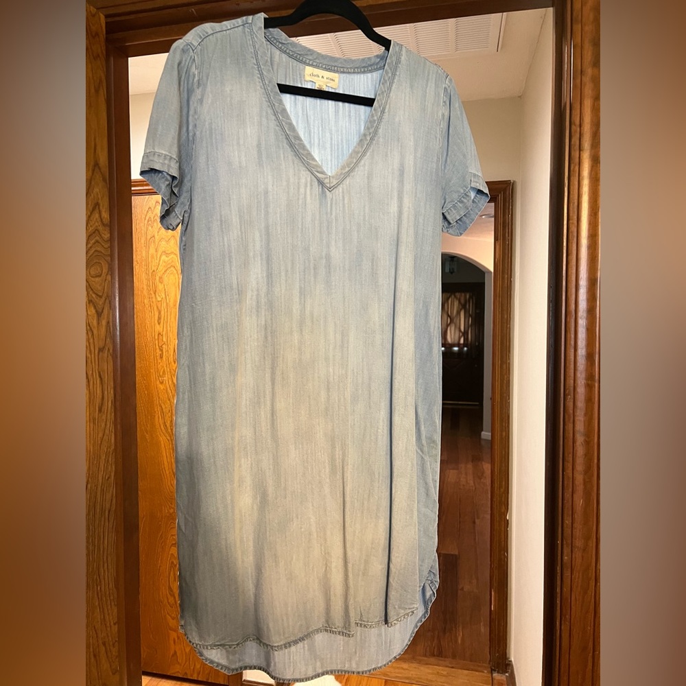 Anthropologie Chambray Dress